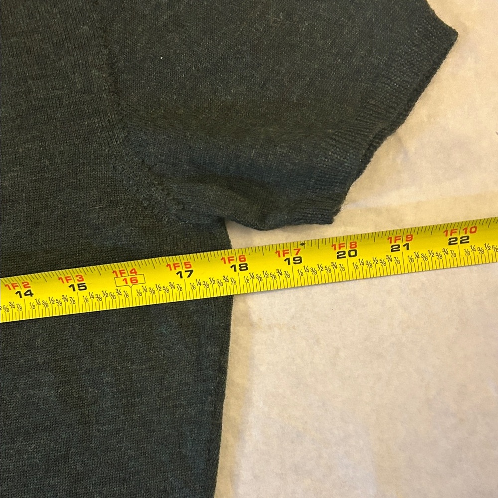 Women's mock wool Sweater Set - Forest Green and Chocolate Brown - Picture 5 of 7